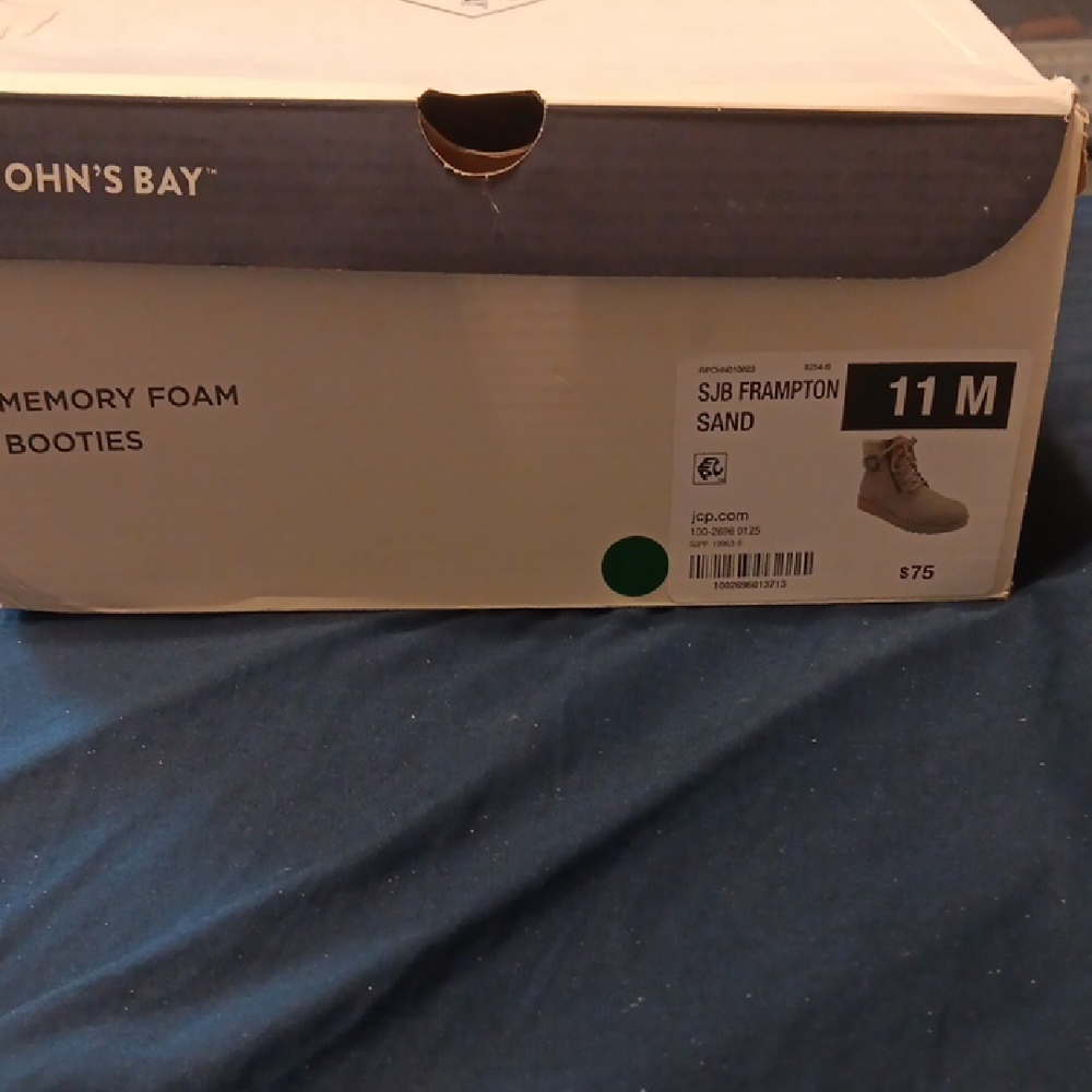 St. John's Bay Sand Colored Lace Up Boots